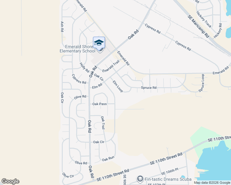 map of restaurants, bars, coffee shops, grocery stores, and more near 20 Elm Loop in Ocala