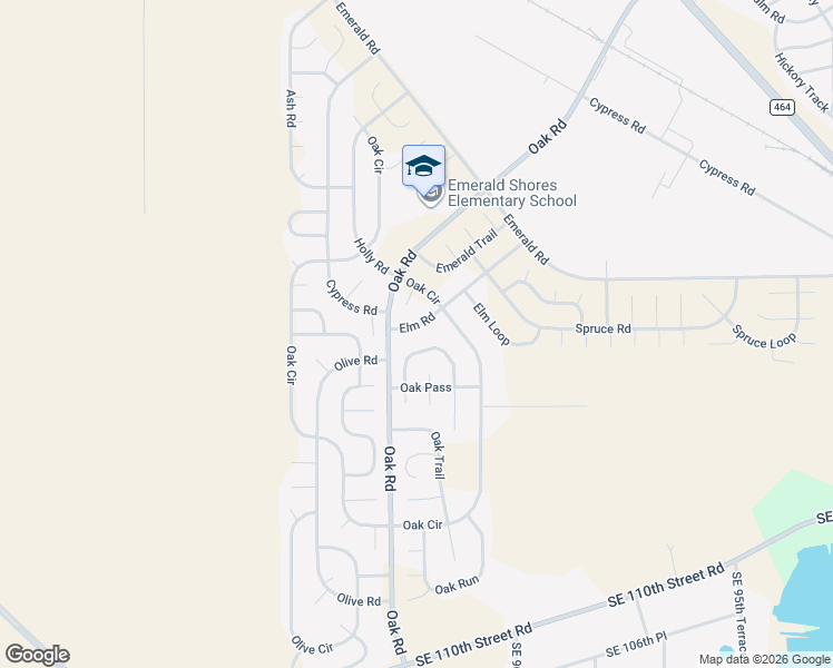 map of restaurants, bars, coffee shops, grocery stores, and more near 8 Elm Road in Ocala