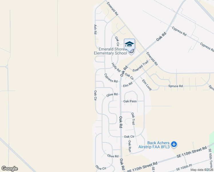 map of restaurants, bars, coffee shops, grocery stores, and more near 73 Olive Drive in Ocala