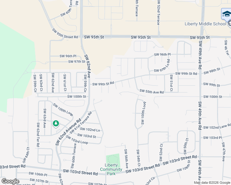 map of restaurants, bars, coffee shops, grocery stores, and more near 9964 Southwest 56th Court in Ocala