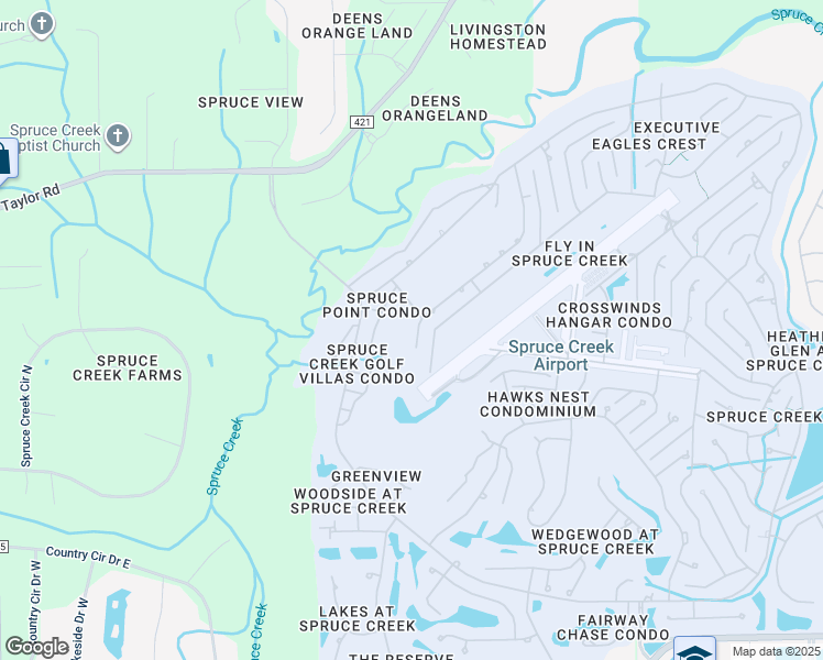 map of restaurants, bars, coffee shops, grocery stores, and more near 9 Lazy 8 Drive in Port Orange