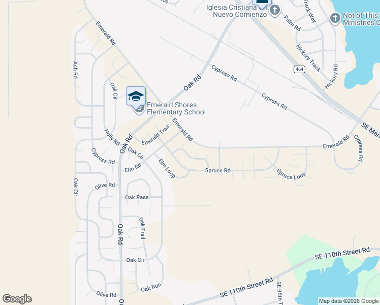 map of restaurants, bars, coffee shops, grocery stores, and more near 11 Spruce Terrace in Ocala
