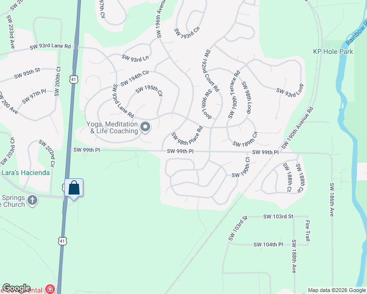 map of restaurants, bars, coffee shops, grocery stores, and more near 9935 Southwest 194th Court in Dunnellon