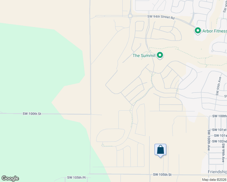 map of restaurants, bars, coffee shops, grocery stores, and more near Southwest 100th Street in Ocala
