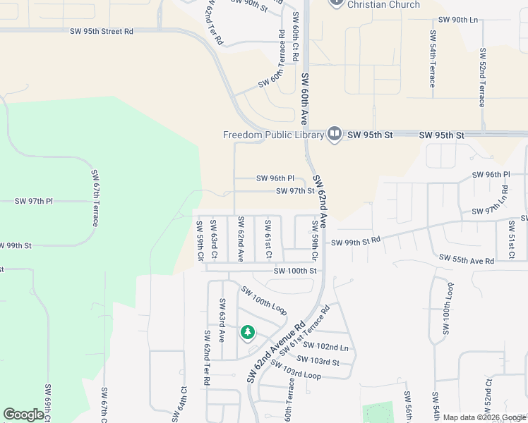 map of restaurants, bars, coffee shops, grocery stores, and more near 6143 Southwest 98th Loop in Ocala