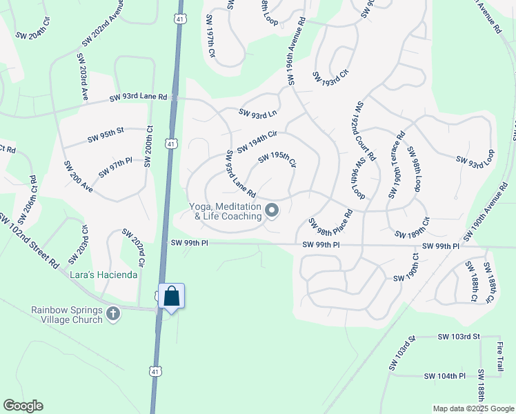 map of restaurants, bars, coffee shops, grocery stores, and more near 9786 Southwest 196th Circle in Dunnellon