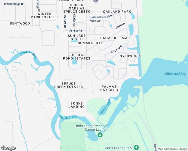 map of restaurants, bars, coffee shops, grocery stores, and more near 6212 Yellowstone Drive in Port Orange
