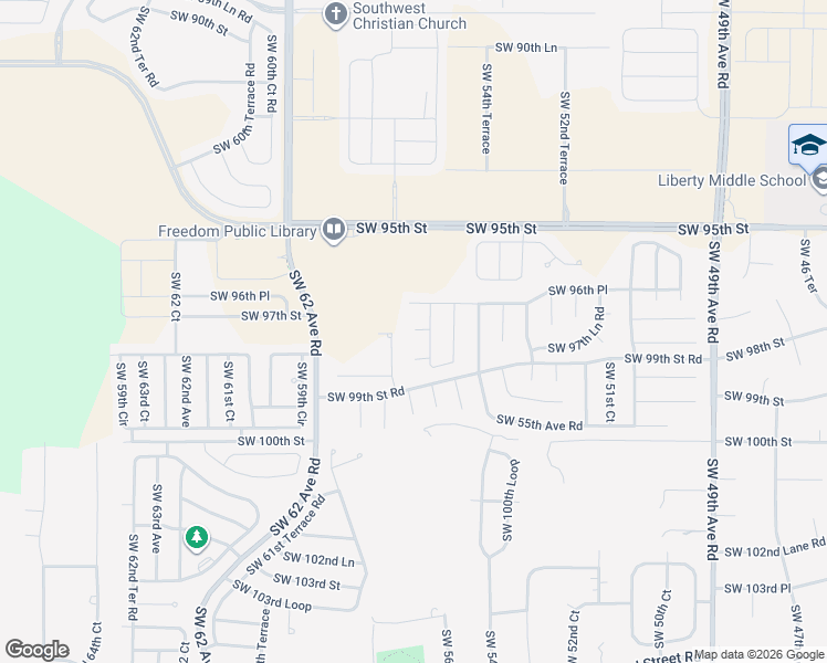 map of restaurants, bars, coffee shops, grocery stores, and more near 9792 Southwest 56th Circle in Ocala