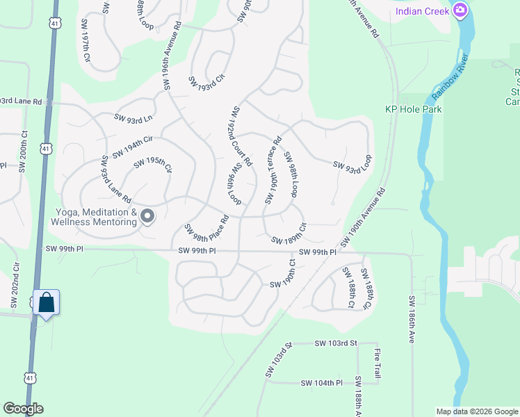 map of restaurants, bars, coffee shops, grocery stores, and more near 9762 Southwest 190th Terrace Road in Dunnellon