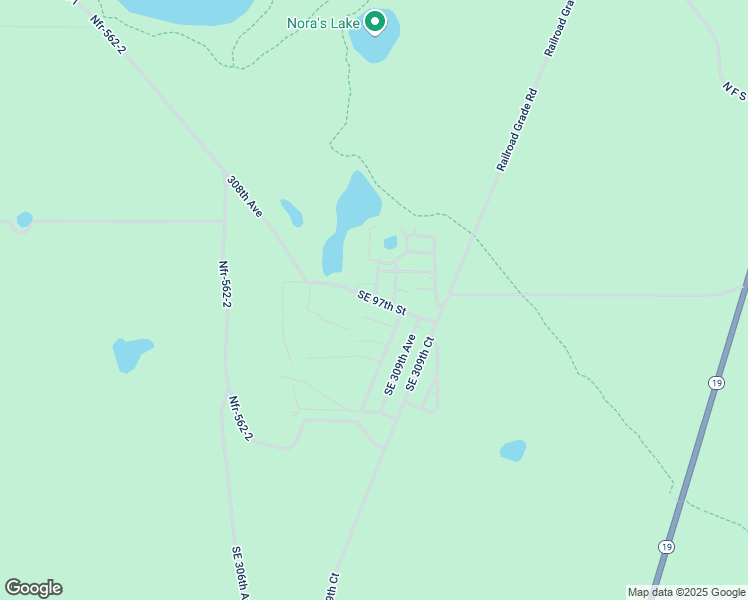 map of restaurants, bars, coffee shops, grocery stores, and more near Southeast 97th Street in Marion County
