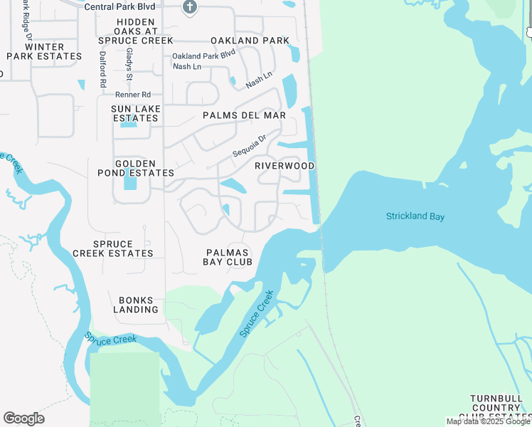 map of restaurants, bars, coffee shops, grocery stores, and more near 6219 Poplar Grove Drive in Port Orange