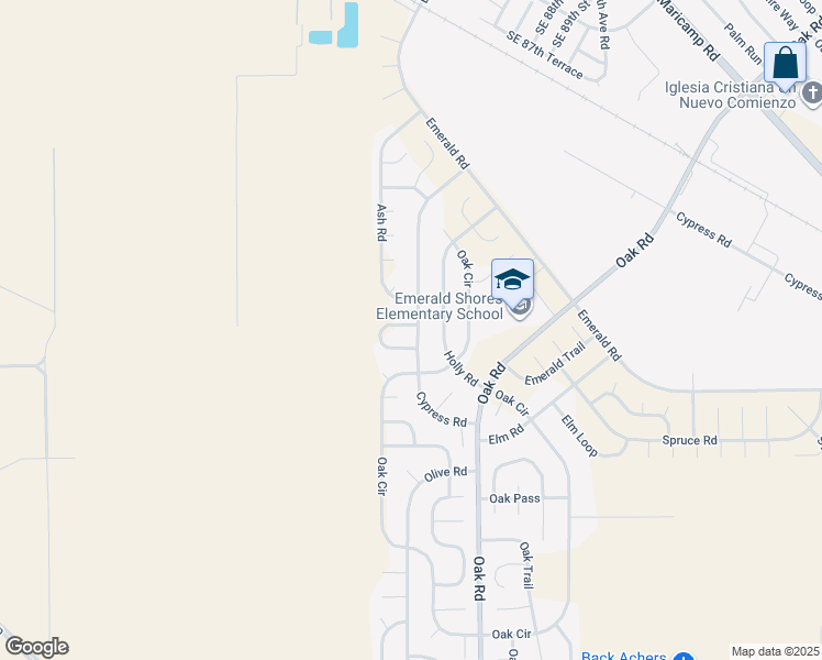 map of restaurants, bars, coffee shops, grocery stores, and more near 2 Ash Radial in Ocala