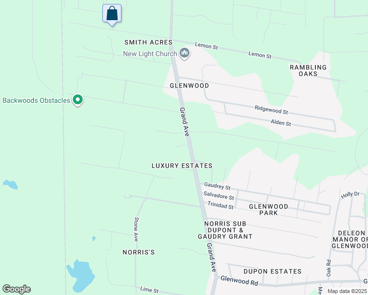 map of restaurants, bars, coffee shops, grocery stores, and more near 3070 Grand Avenue in DeLand