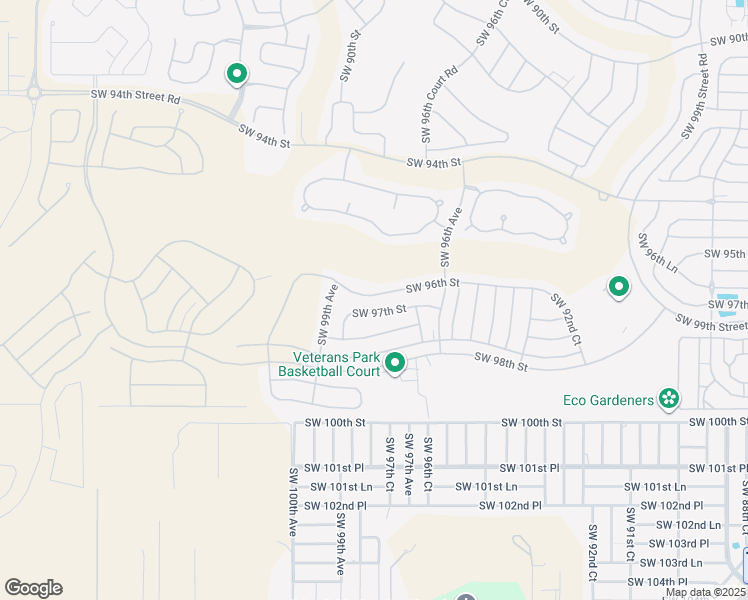 map of restaurants, bars, coffee shops, grocery stores, and more near 9807 Southwest 96th Street in Ocala