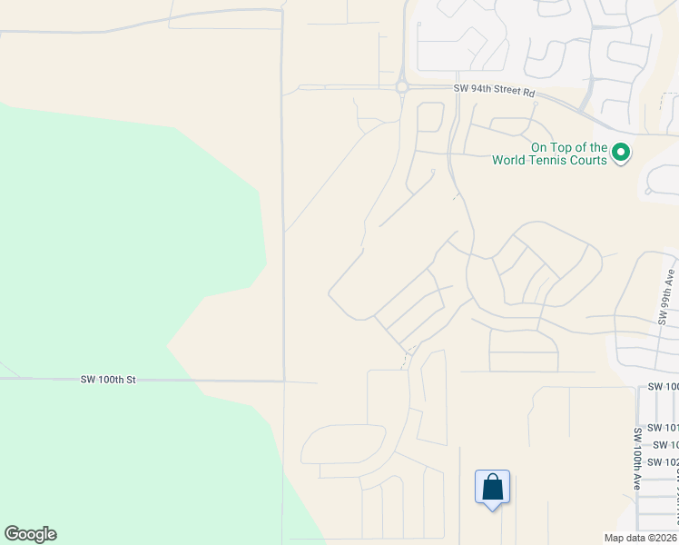 map of restaurants, bars, coffee shops, grocery stores, and more near Southwest 100th Street in Ocala