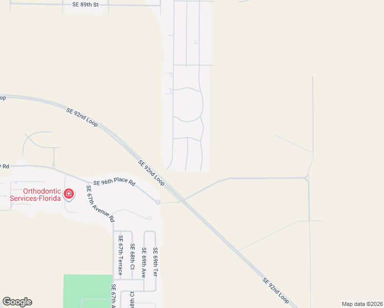 map of restaurants, bars, coffee shops, grocery stores, and more near 9662 Southeast 71st Court in Ocala