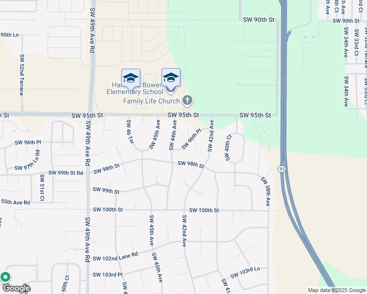 map of restaurants, bars, coffee shops, grocery stores, and more near 5475 Southwest 96th Place in Ocala