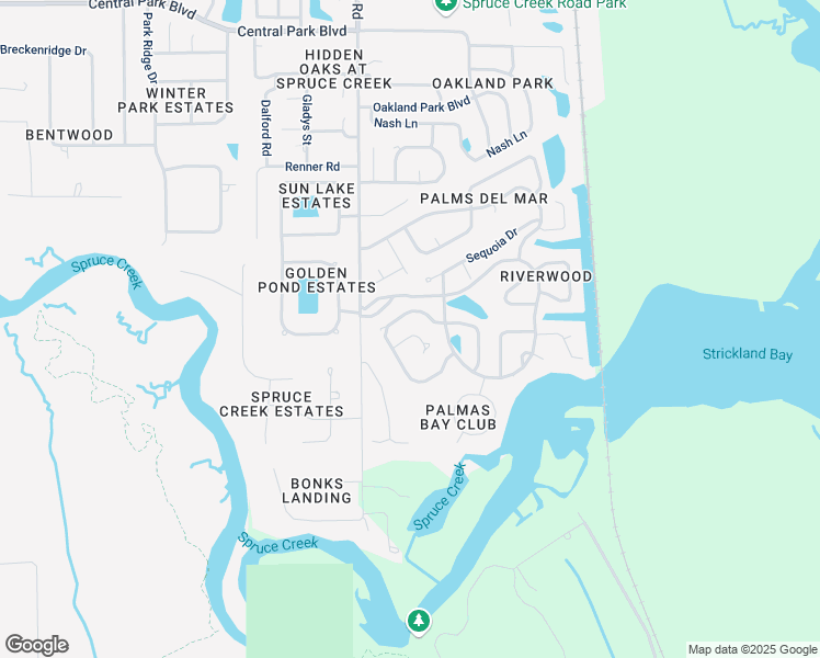 map of restaurants, bars, coffee shops, grocery stores, and more near 6207 Yosemite Drive in Port Orange