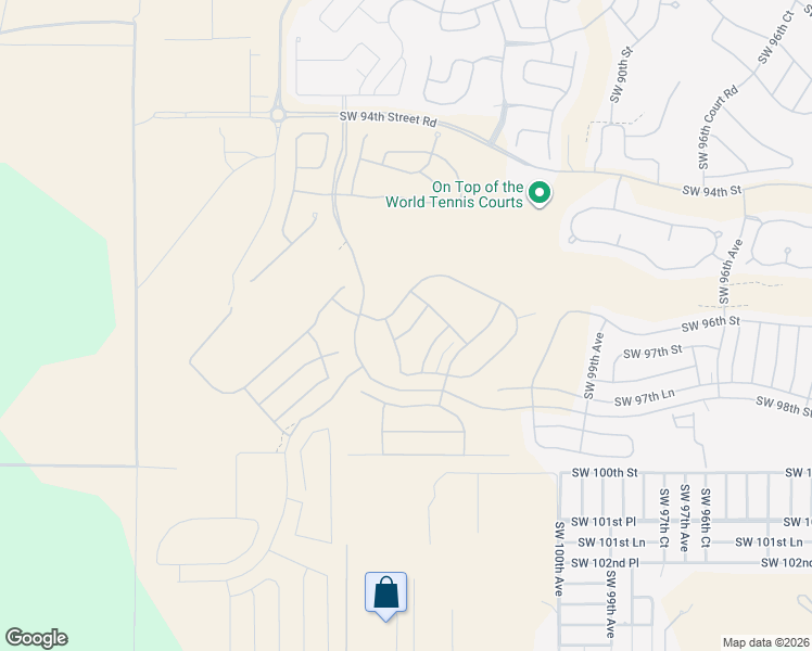 map of restaurants, bars, coffee shops, grocery stores, and more near 10230 Southwest 100th Street in Ocala