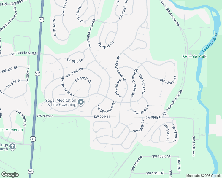 map of restaurants, bars, coffee shops, grocery stores, and more near 9741 Southwest 196th Avenue Road in Dunnellon