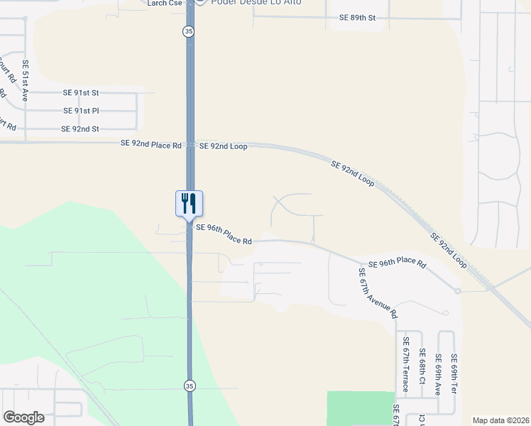 map of restaurants, bars, coffee shops, grocery stores, and more near 9640 Southeast 61st Terrace in Belleview