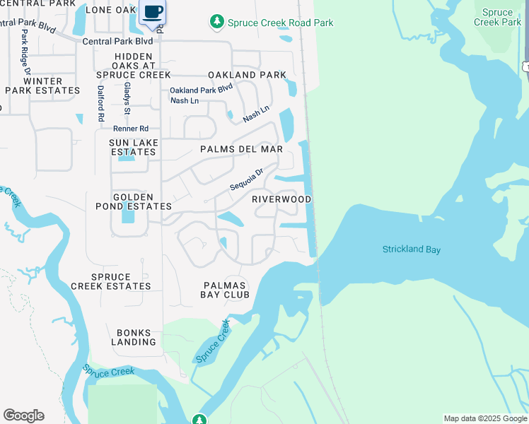 map of restaurants, bars, coffee shops, grocery stores, and more near 6217 Ranier Circle in Port Orange