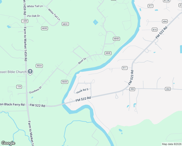 map of restaurants, bars, coffee shops, grocery stores, and more near 7078 Gupton Road in Brazoria