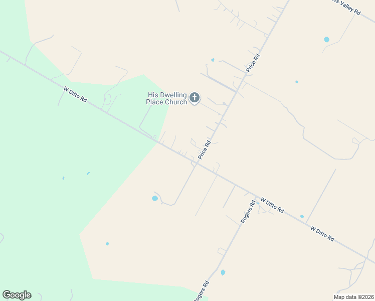 map of restaurants, bars, coffee shops, grocery stores, and more near 2020 West Ditto Road in Poteet