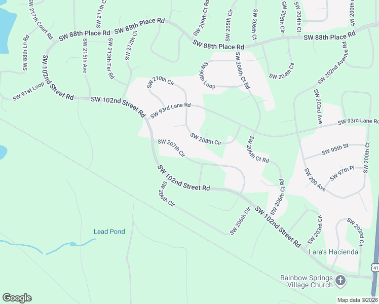 map of restaurants, bars, coffee shops, grocery stores, and more near 9551 Southwest 207th Circle in Dunnellon