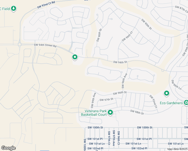 map of restaurants, bars, coffee shops, grocery stores, and more near 9799 Southwest 95th Loop in Ocala