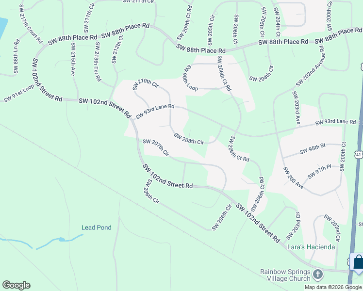 map of restaurants, bars, coffee shops, grocery stores, and more near 9551 Southwest 207th Circle in Dunnellon