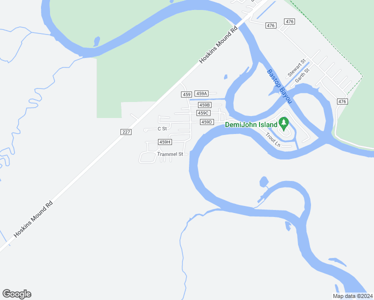 map of restaurants, bars, coffee shops, grocery stores, and more near 4515 Trammel St in Freeport
