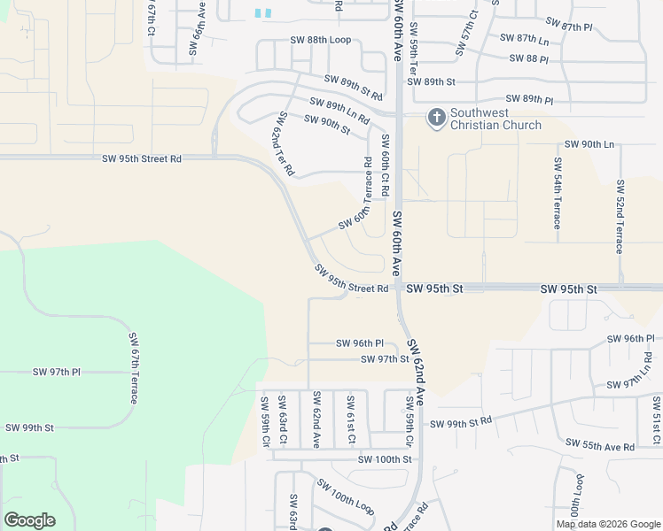 map of restaurants, bars, coffee shops, grocery stores, and more near Southwest 95th Street Road in Ocala