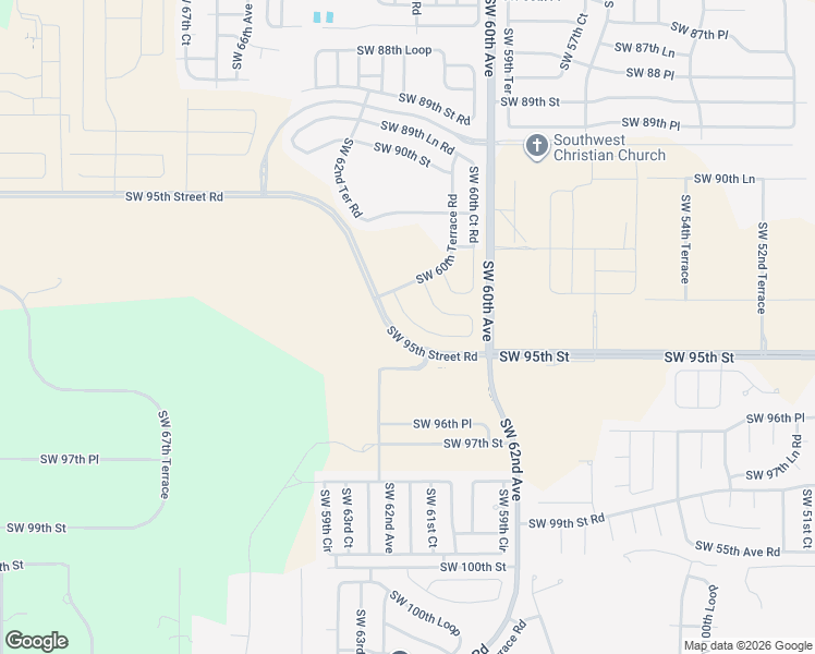 map of restaurants, bars, coffee shops, grocery stores, and more near Southwest 95th Street Road in Ocala