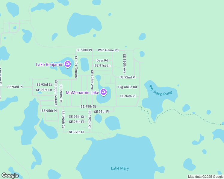 map of restaurants, bars, coffee shops, grocery stores, and more near 9370 Southeast 195th Avenue in Ocklawaha