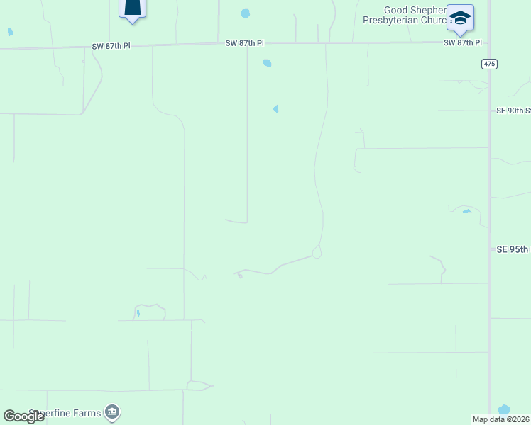 map of restaurants, bars, coffee shops, grocery stores, and more near 9389 Southwest 14th Avenue in Ocala