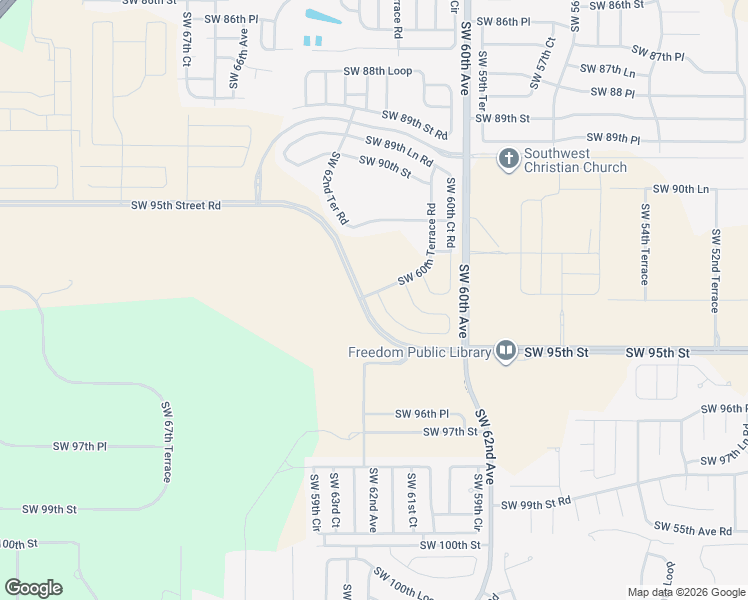 map of restaurants, bars, coffee shops, grocery stores, and more near 6255 Southwest 95th Street Road in Ocala