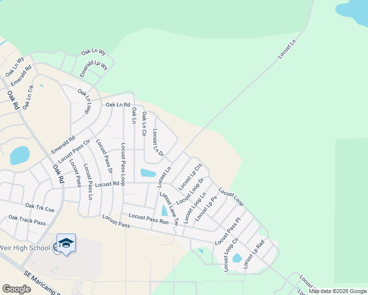 map of restaurants, bars, coffee shops, grocery stores, and more near 17 Locust Loop in Ocala