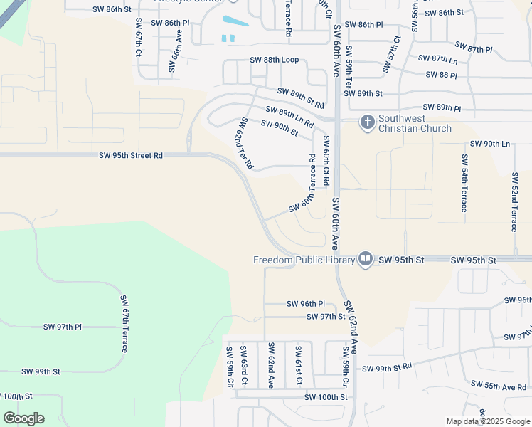 map of restaurants, bars, coffee shops, grocery stores, and more near 6255 Southwest 95th Street Road in Ocala