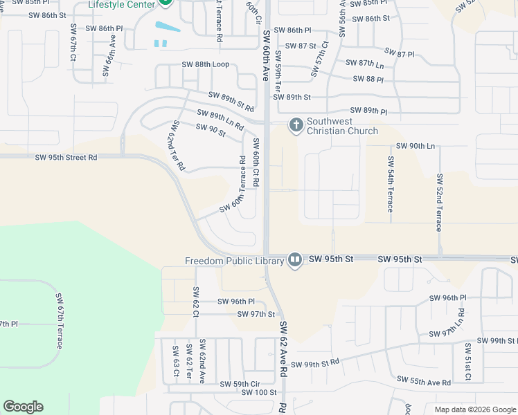 map of restaurants, bars, coffee shops, grocery stores, and more near 9275 Southwest 60th Court Road in Ocala