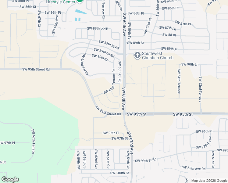 map of restaurants, bars, coffee shops, grocery stores, and more near 9275 Southwest 60th Court Road in Ocala