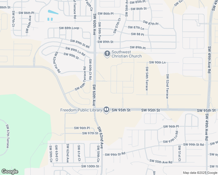 map of restaurants, bars, coffee shops, grocery stores, and more near 5997 Southwest 95th Street in Ocala