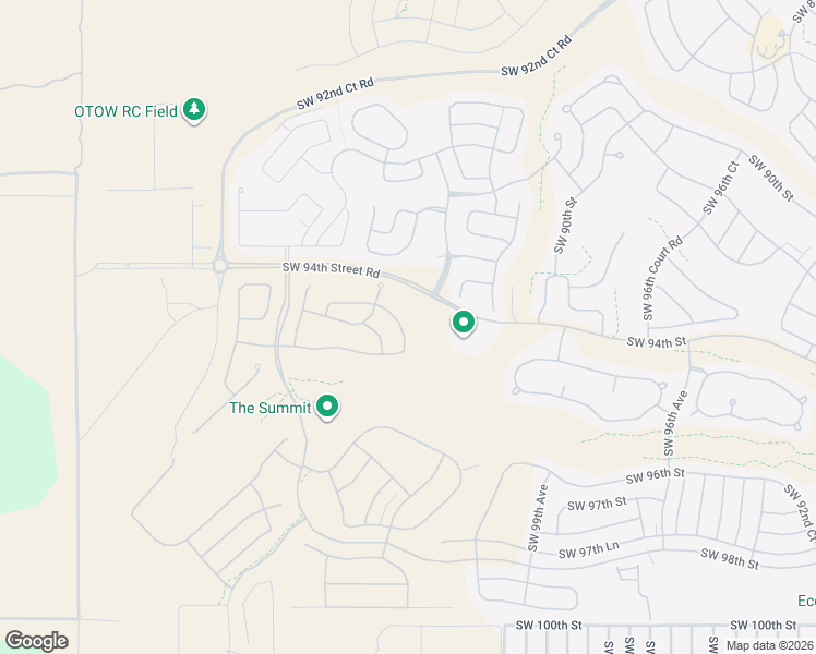 map of restaurants, bars, coffee shops, grocery stores, and more near 10105 Southwest 92nd Street Road in Ocala
