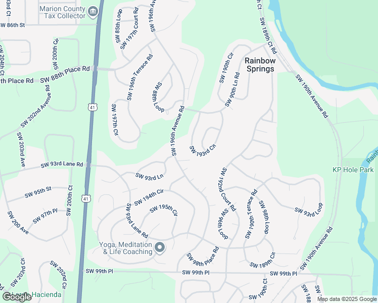 map of restaurants, bars, coffee shops, grocery stores, and more near 9220 Southwest 193rd Circle in Dunnellon