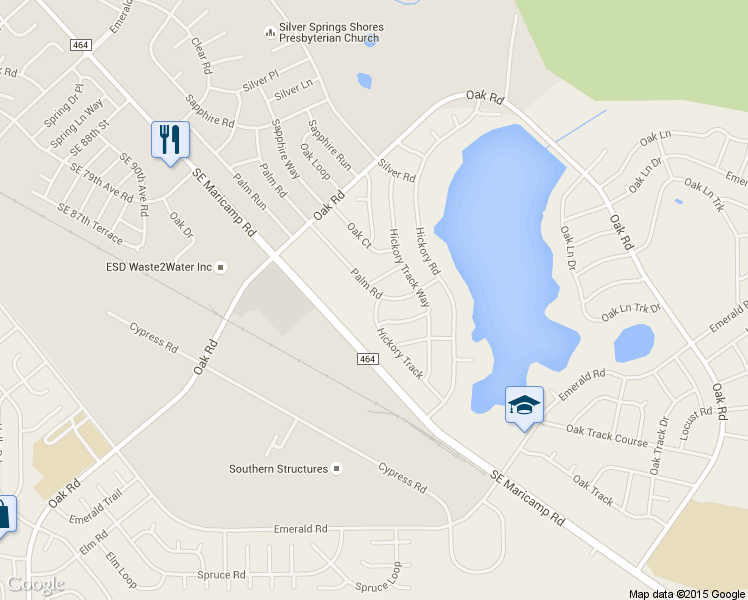 map of restaurants, bars, coffee shops, grocery stores, and more near 67 Palm Rd in Ocala