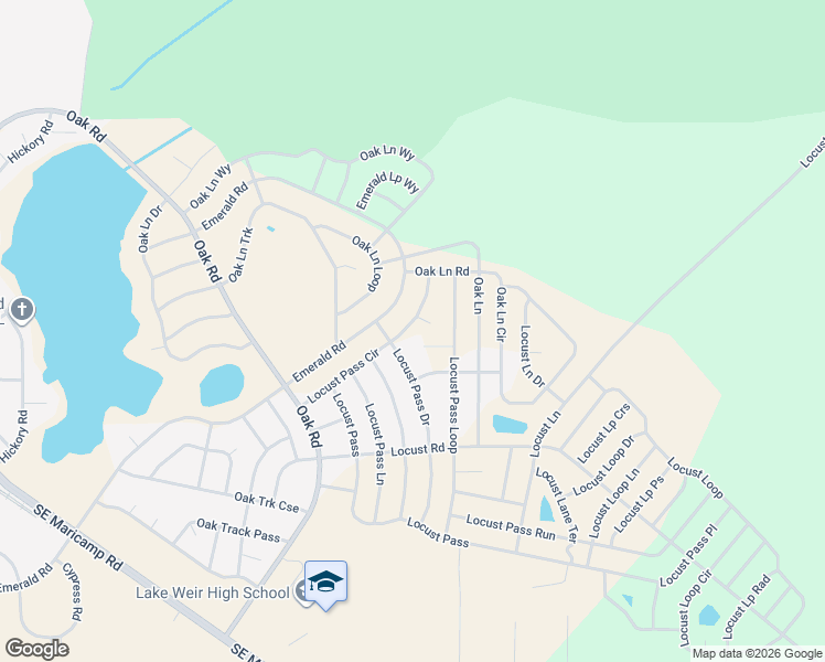 map of restaurants, bars, coffee shops, grocery stores, and more near 209 Locust Pass Drive in Ocala