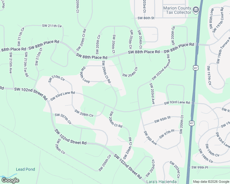 map of restaurants, bars, coffee shops, grocery stores, and more near 9231 Southwest 206th Court Road in Dunnellon