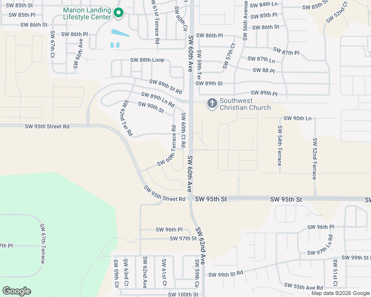 map of restaurants, bars, coffee shops, grocery stores, and more near 9275 Southwest 60th Court Road in Ocala