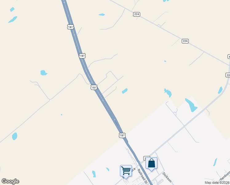 map of restaurants, bars, coffee shops, grocery stores, and more near 3915 U.S. 181 in Floresville