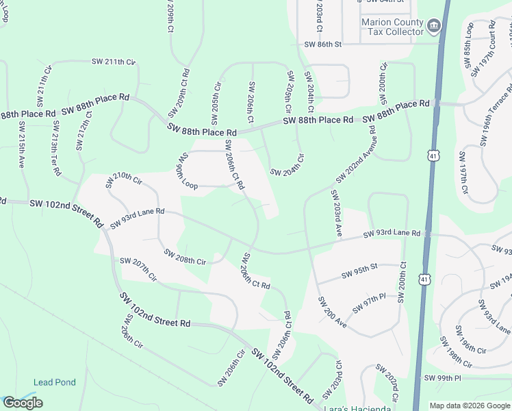 map of restaurants, bars, coffee shops, grocery stores, and more near 9231-9299 Southwest 206th Court Road in Dunnellon